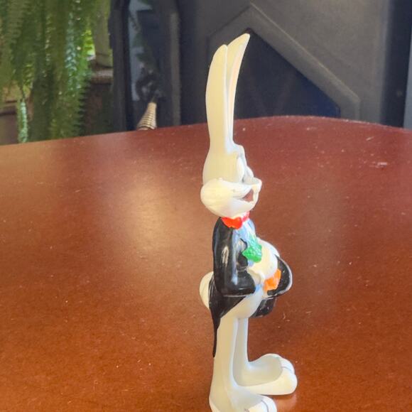 Figurine PVC Vintage Bugs Bunny Magician 1990 Looney Tunes Applause Cake Topper - Picture 5 of 6